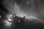 Nébuleuse de la flamme (NGC2024), tête de cheval (Barnard 33)  et nébuleuse en arriere plan (IC434)