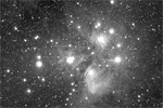 Amas des péiades - M45 - et nébuleuse associée (luminance seule)