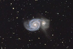 Galaxie M51 dans les chiens de chasse