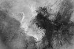 Golfe du Mexique de NGC7000 - en H-alpha au NC300 durant les RAPs 2009
