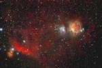nebulosities in Orion / nebulosites dans Orion