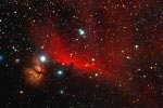 Tte de cheval et nbuleuse de la flamme - flame nebulae