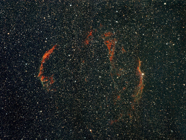 dentelles du Cygne NGC6960 et NGC6992-95