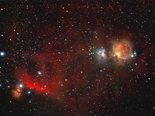 Nébulosités dans Orion
