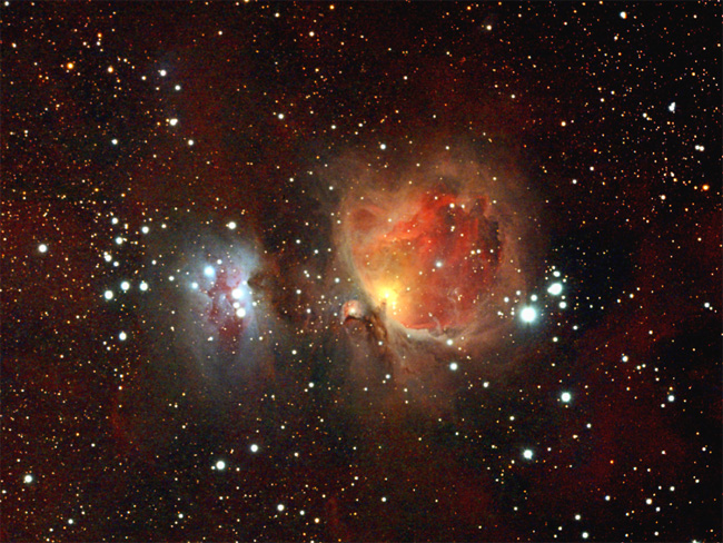 Nébuleuses dans Orion - M42, M43 et NGC 1977
